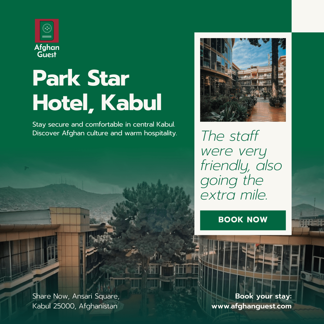 Afghan Guest Partners with Park Star Hotel in Central Kabul